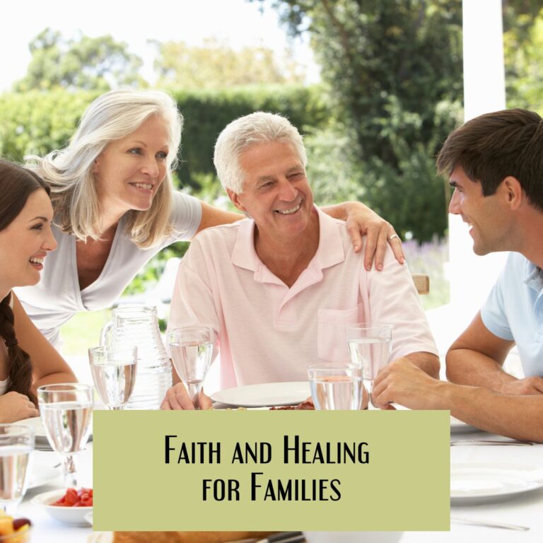 family with adult children eating together