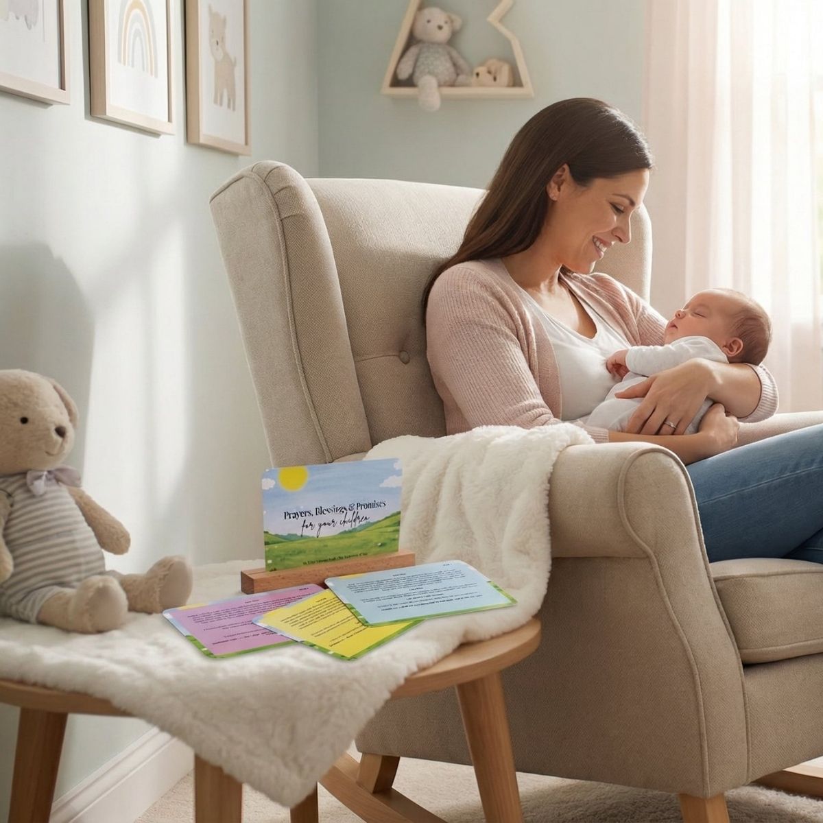 pray for your newborn with 52 week set of prayer cards